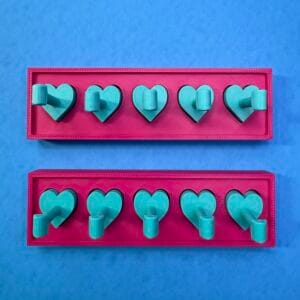 Hot Pink and Teal Nail Stand
