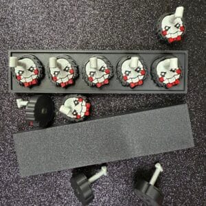 Horror inspired nail stand Grey Face