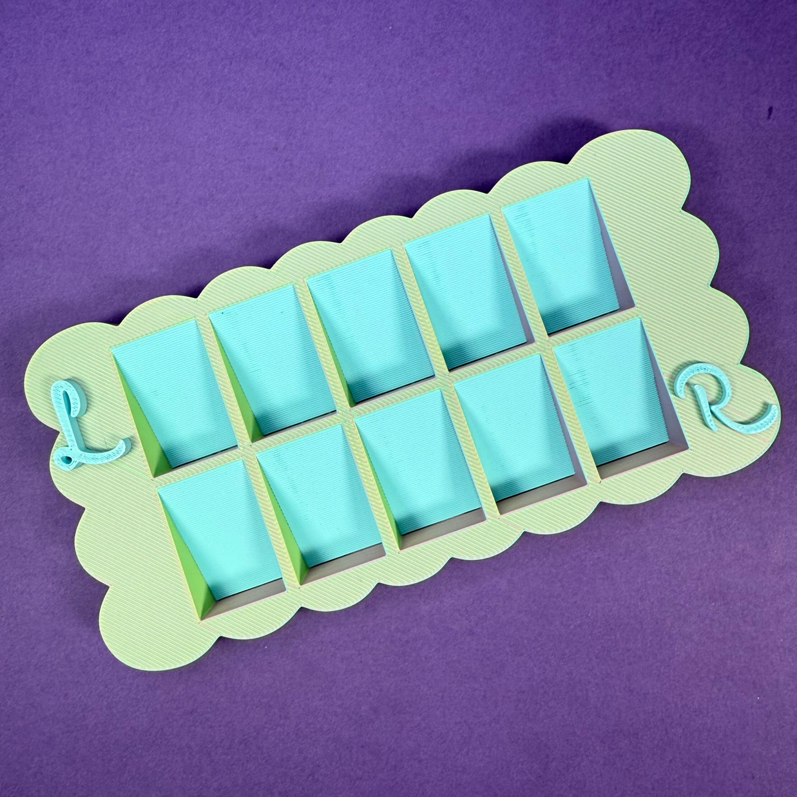 Cursive Nail Organizer Color Changing
