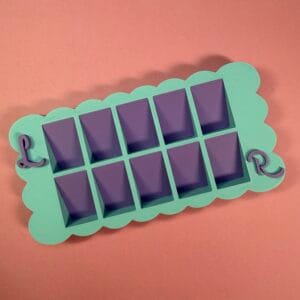 Cursive Nail Organizer Blue and Purple