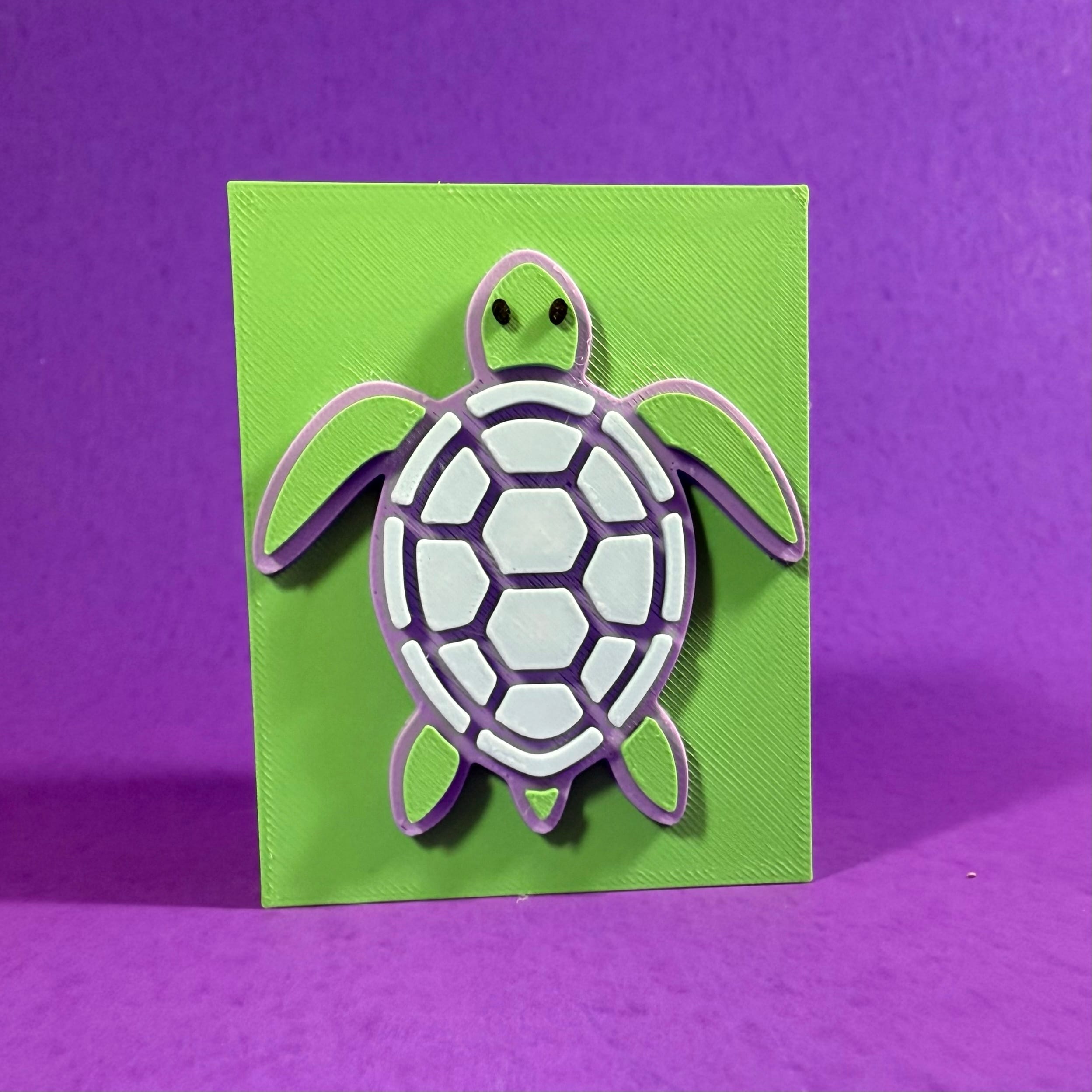 Sea Turtle Brush Holder Double Grid (Slim brushes)